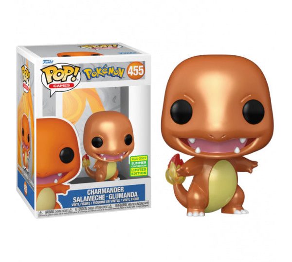Pokémon - Charmander Metallic SDCC 2022 Summer Convention Exclusive Pop! Vinyl Figure #455
