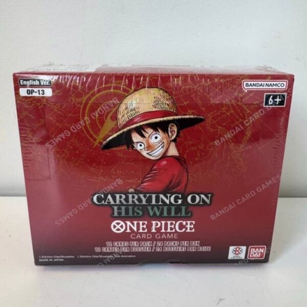 One Piece Card Game – OP-13 Carrying on His Will Booster Box (English, Sealed)